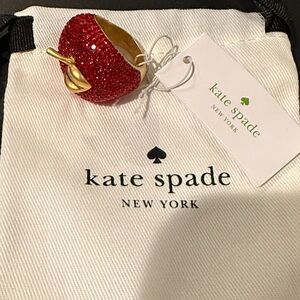 Kate Spade Glittering Red Apple Ring